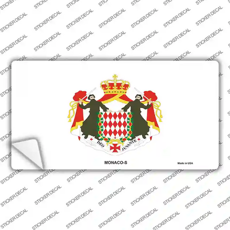 Monaco-S Flag Novelty Sticker Decal