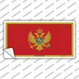 Montenegro Flag Novelty Sticker Decal