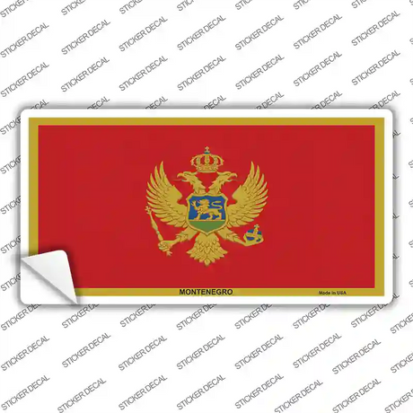 Montenegro Flag Novelty Sticker Decal