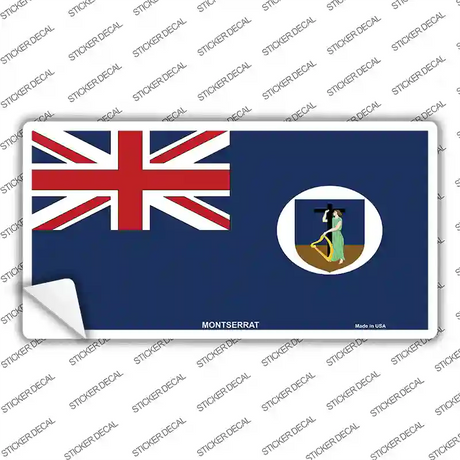 Montserrat Flag Novelty Sticker Decal