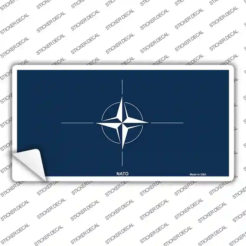 Nato Flag Novelty Sticker Decal