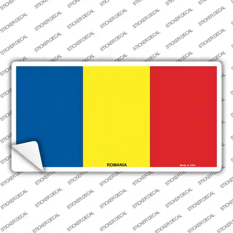Romania Flag Novelty Sticker Decal