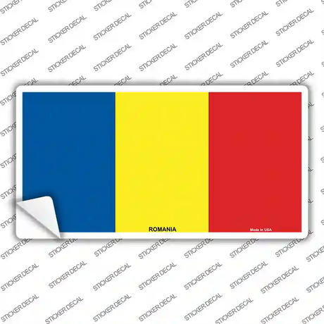 Romania Flag Novelty Sticker Decal