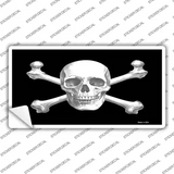 Skull And Cross Bones Novelty Sticker Decal Small