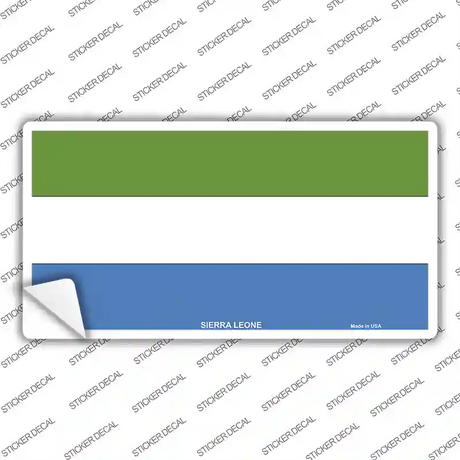 Sierra Leone Flag Novelty Sticker Decal