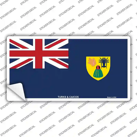 Turks And Caicos Flag Novelty Sticker Decal