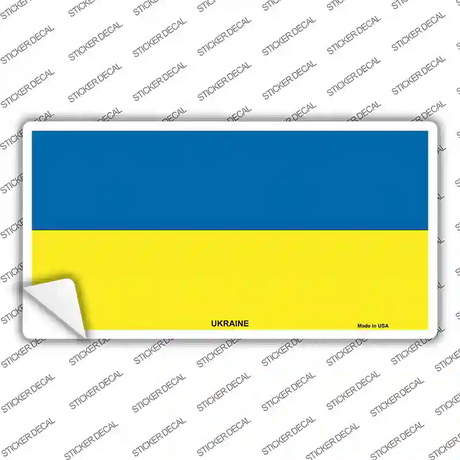 Ukraine Flag Novelty Sticker Decal Small