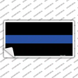 Thin Blue Line Police Novelty Sticker Decal Small