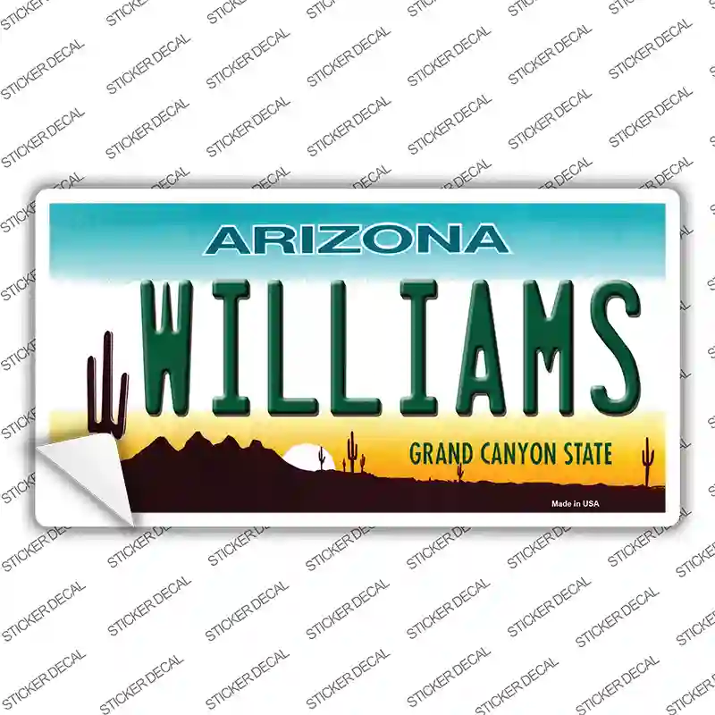 Williams Arizona Novelty Sticker Decal Small