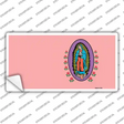 Virgin Mary Pink Novelty Sticker Decal Small