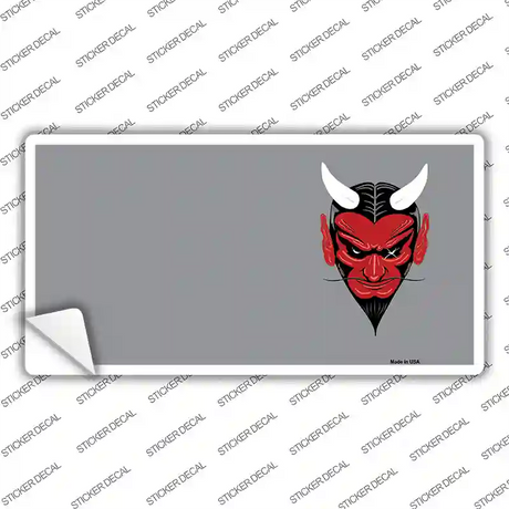 Devil Offset Novelty Sticker Decal Small