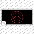 Red Peace Novelty Sticker Decal