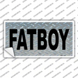 Fat Boy Diamond Novelty Sticker Decal Small