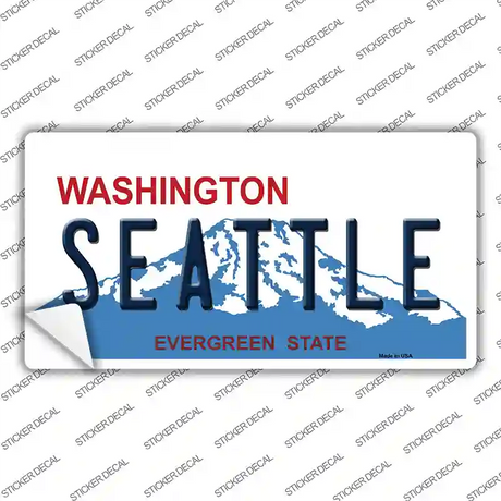 Seattle Washington Novelty Sticker Decal Small