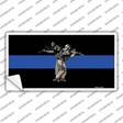 Thin Blue Line Police SWAT Novelty Sticker Decal Small