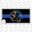 Thin Blue Line Police K-9 Novelty Sticker Decal Small