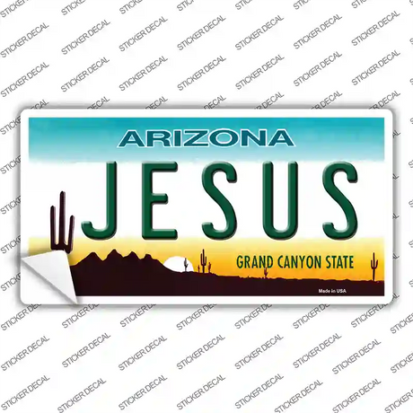 Jesus Arizona State Novelty Sticker Decal Small