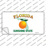 Florida State Background Novelty Sticker Decal Small