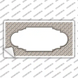 Tan White Quatrefoil Center Scallop Novelty Sticker Decal