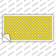 Yellow White Quatrefoil Novelty Sticker Decal