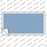 Light Blue White Quatrefoil Novelty Sticker Decal
