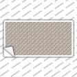 Tan White Quatrefoil Novelty Sticker Decal