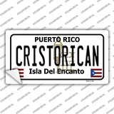 Cristorican Puerto Rico Novelty Sticker Decal Small