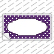Scallop Purple White Polka Dot Novelty Sticker Decal