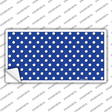 Blue Polka Dot Novelty Sticker Decal