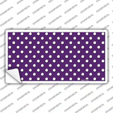 Purple Polka Dot Novelty Sticker Decal