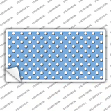 Light Blue Polka Dot Novelty Sticker Decal