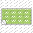 Lime Green Polka Dot Novelty Sticker Decal