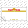 California Golden State State Blank Novelty Sticker Decal Small