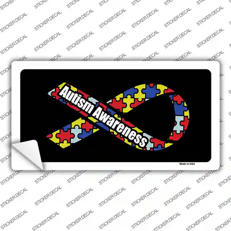 Autism Awareness Ribbon Novelty Sticker Decal Small