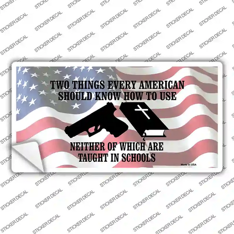 Every American Should Know Novelty Sticker Decal Small