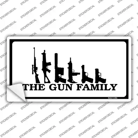 The Gun Family Novelty Sticker Decal Small