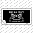 The BS Stops Novelty Sticker Decal Small