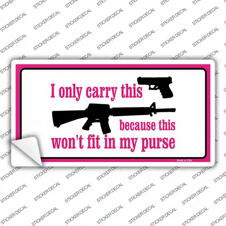 I Carry This Gun Novelty Sticker Decal Small