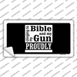 My Bible And My Gun Novelty Sticker Decal Small