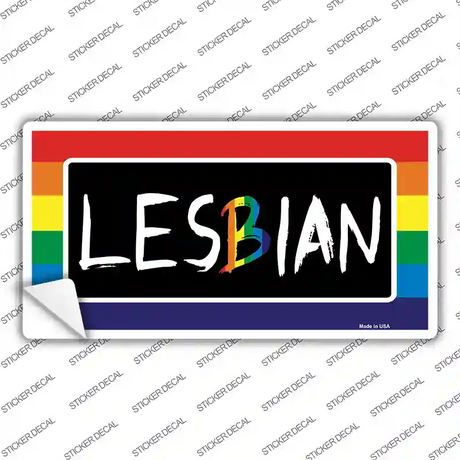 Lesbian Novelty Sticker Decal Small