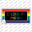 I Love My Man Novelty Sticker Decal Small