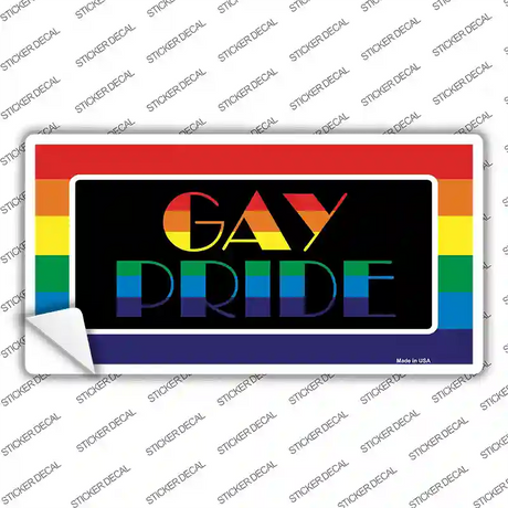 Gay Pride Novelty Sticker Decal Small