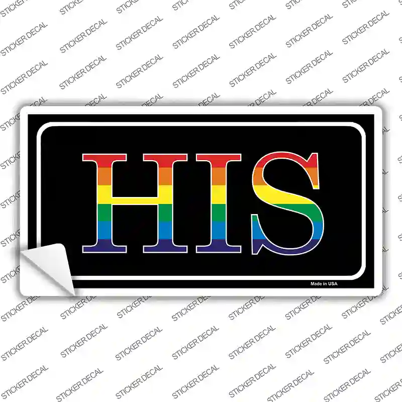 His Novelty Sticker Decal