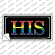 His Novelty Sticker Decal Small