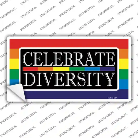 Celebrate Diversity Novelty Sticker Decal Small