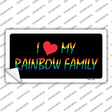 I Love My Rainbow Family Novelty Sticker Decal Small