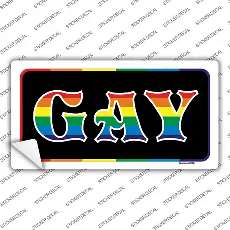 Gay Novelty Sticker Decal Small