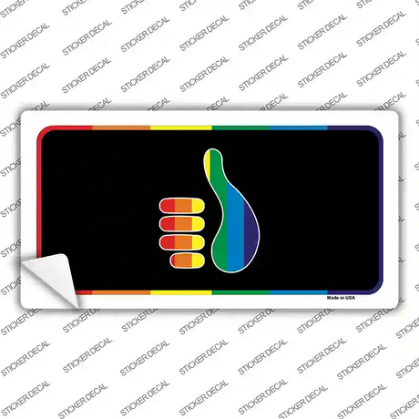 Thumbs Up Novelty Sticker Decal Small