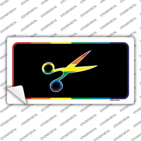 Scissors Novelty Sticker Decal Small