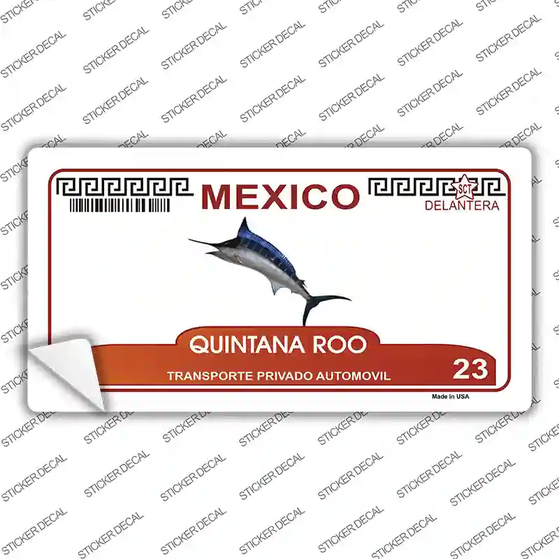 Quintana Roo Mexico Novelty Sticker Decal Small